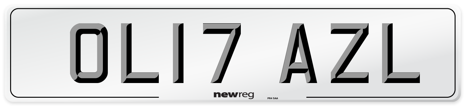 OL17 AZL Number Plate from New Reg